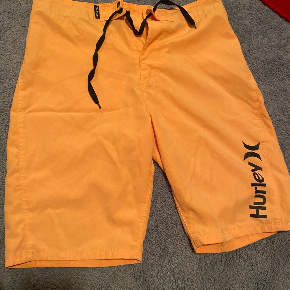 Hurley Mens Orange Bathing Suit
